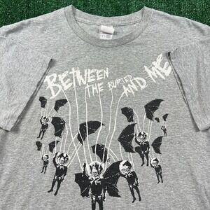 VTG Between The Buried & Me Progressive Metal Band T-Shirt Men's Large Gray Y2K